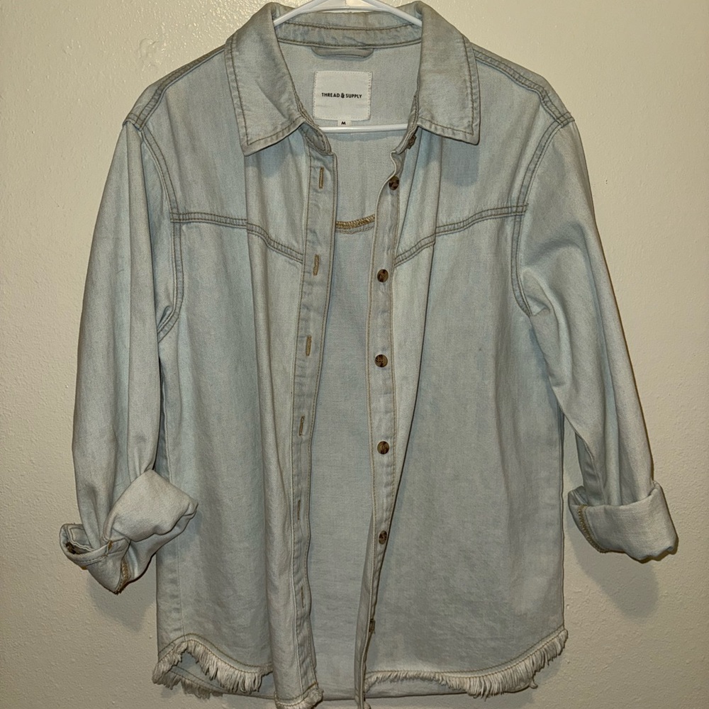Thread & Supply Light Wash Denim Jacket